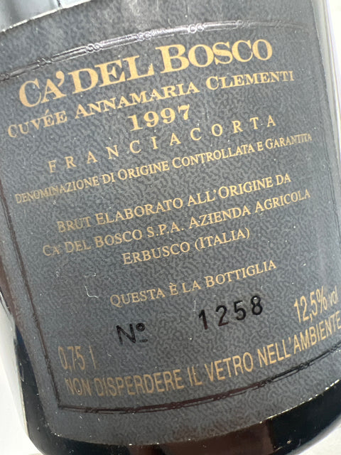Cuvée Annamaria Clementi 2013 de Ca' del Bosco