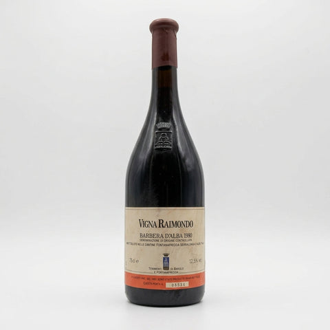 Vigna Raimondo Barbera d’Alba Fontanafredda 1990 – Flasche
