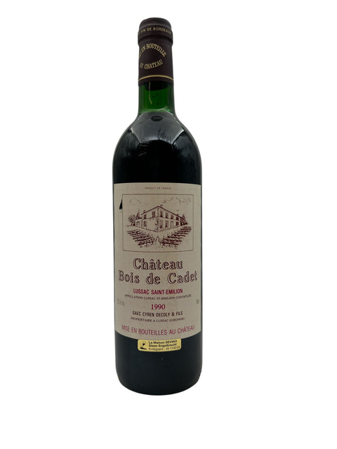 Flasche Rotwein Château Bois de Cadet 1990