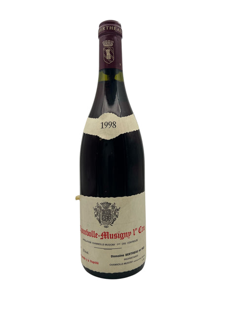 Flasche Chambolle-Musigny 1er Cru 1998 von Domaine Bertheau