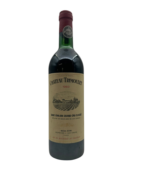 Flasche Rotwein Chateau Trimoulet 1983