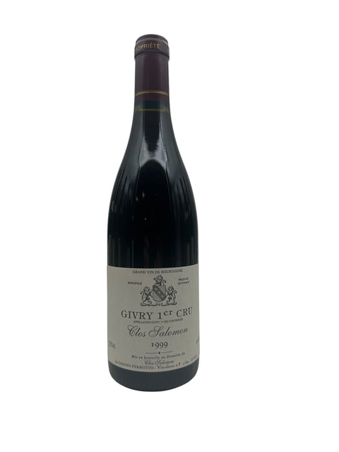 Givry Clos Salomon 1999 Weinflasche mit Etikett