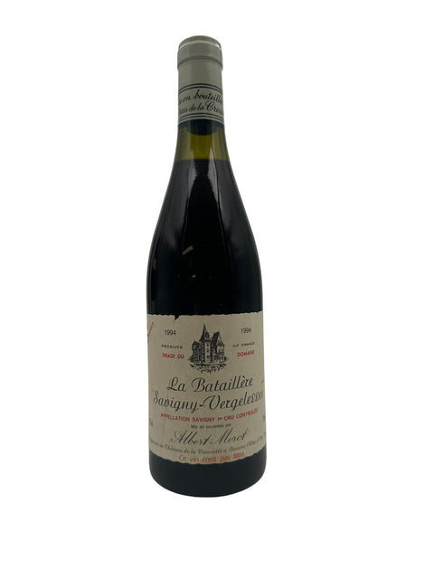 Flasche Rotwein Savigny Vergelesse Albert Moret 1994