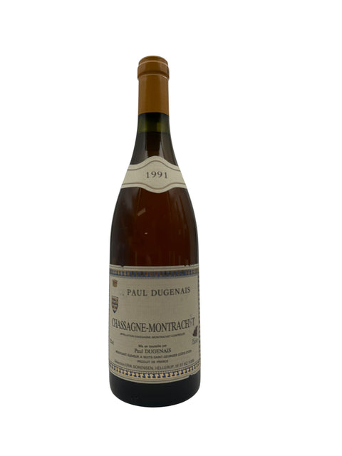 Flasche Chassagne-Montrachet Paul Dugnais 1991 Weißwein