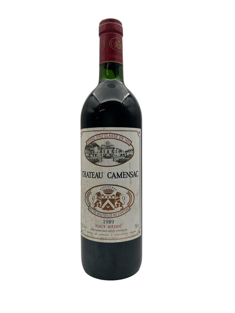 Flasche Rotwein Chateau Camensac 1989 aus Haut-Médoc