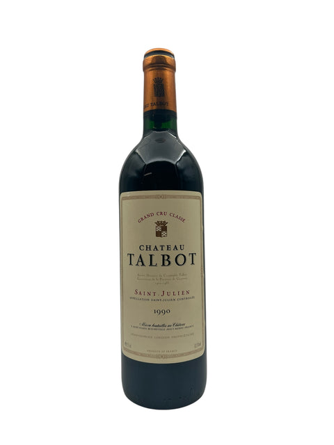 Flasche Rotwein Saint-Julien Chateau Talbot 1990