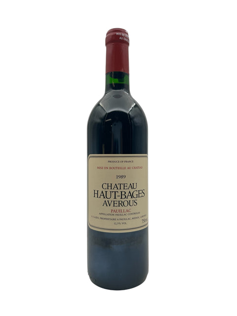 Flasche Chateau Haut-Bages Averous 1989 aus Pauillac