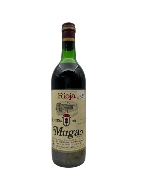 Flasche Rotwein Rioja Muga 1981