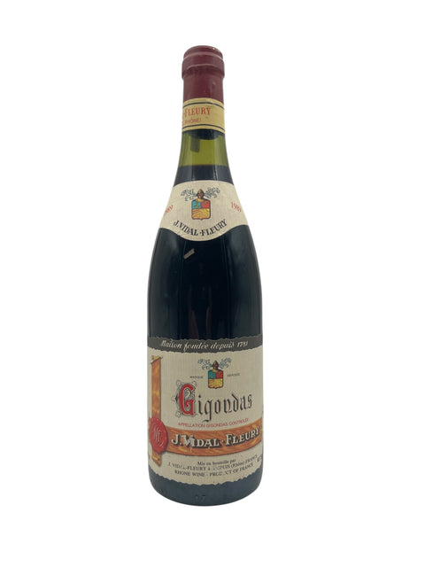 Flasche Gigondas Vidal-Fleury 1989 Rotwein