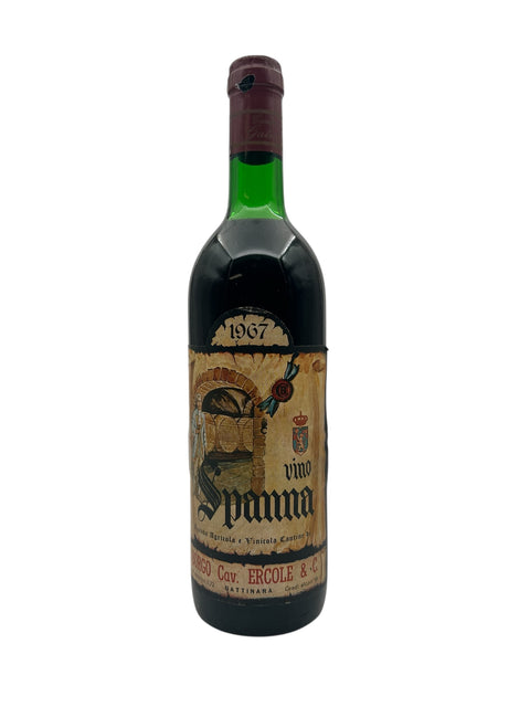 Flasche Rotwein Spanna Borgo Ercole 1967 aus Italien