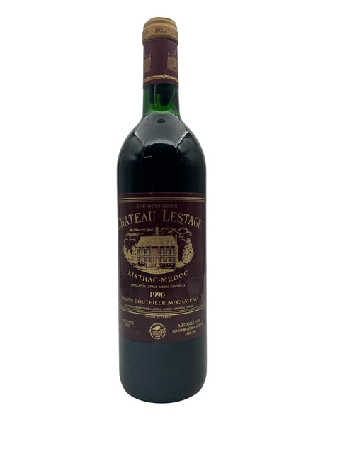 Flasche Rotwein Chateau Lestage 1990 aus Listrac-Médoc