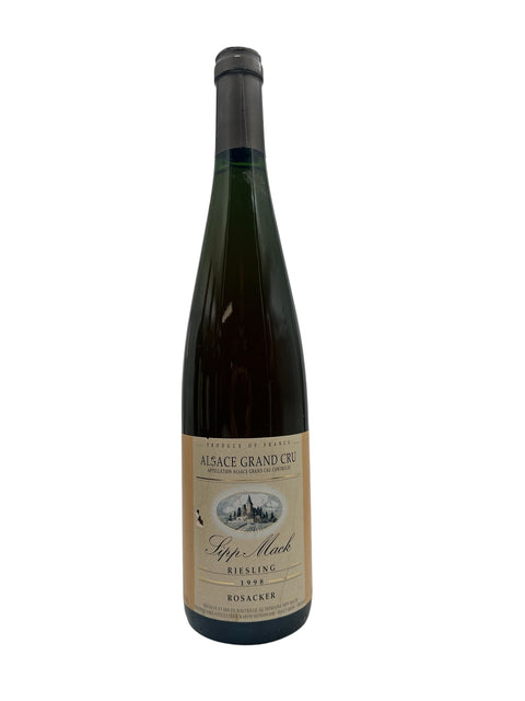 Flasche Riesling Sipp Mack 1998 vom Alsace Grand Cru