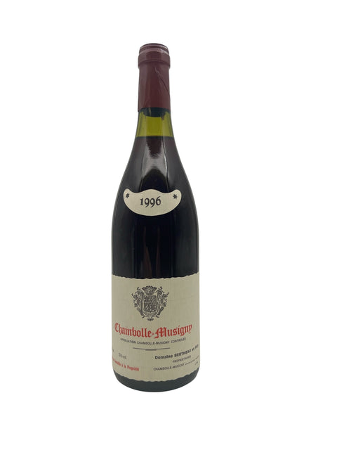 Flasche Rotwein Chambolle-Musigny Domaine Bertheau Jahrgang 1996