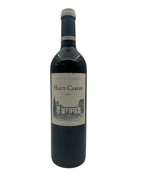 Flasche Rotwein Haut-Carles Jahrgang 2012