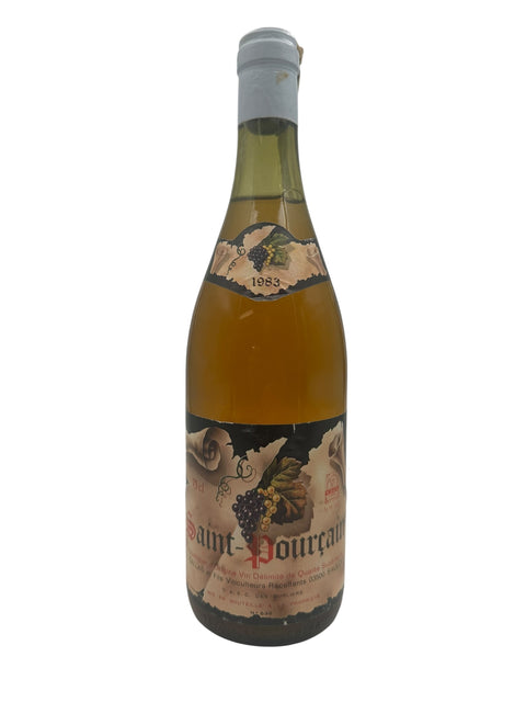 Saint-Pourçain 1983 Weißwein mit detailliertem Etikett