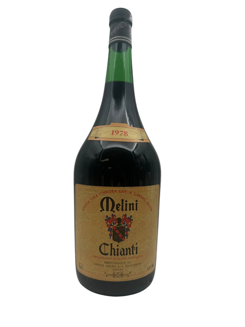 Flasche Chianti Melini 1978 italienischer Rotwein