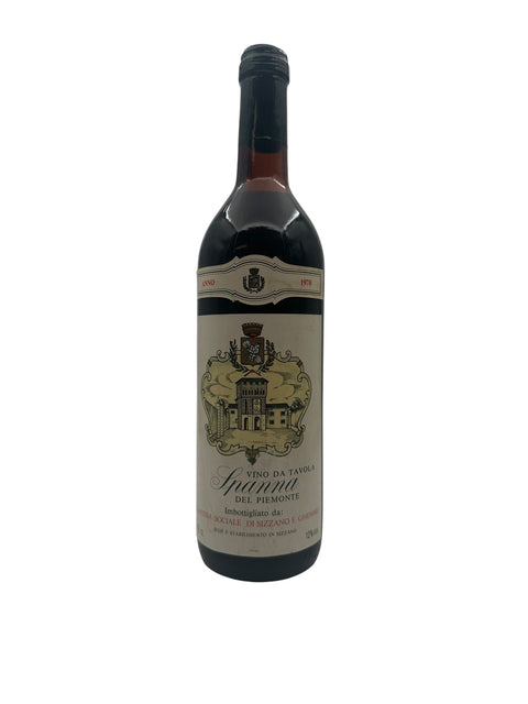 Flasche Spanna-Rotwein 1978 aus dem Piemont