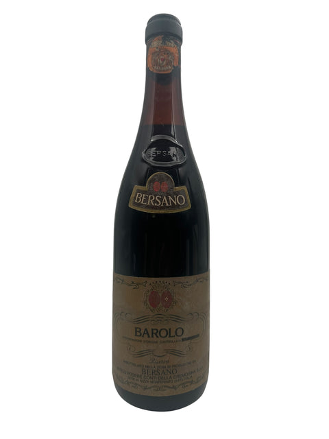 Barolo Bersano 1975 Flasche mit Originaletikett
