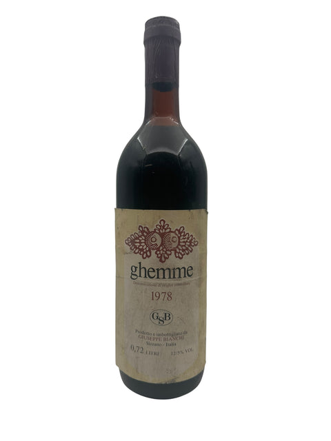 Flasche Ghemme 1978 von Giuseppe Bianchi