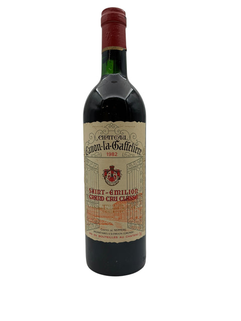 Flasche Saint-Émilion Château Canon-la-Gaffelière 1982 Rotwein