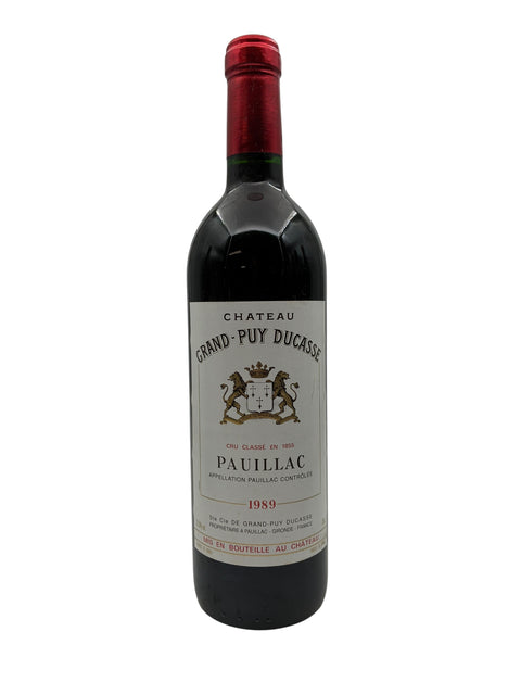 Pauillac Grand Puy Ducasse 1989 Flasche