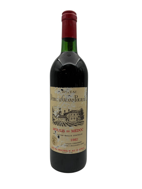 Flasche Rotwein Moulis en Médoc Château Dutruch Grand Poujeaux 1982