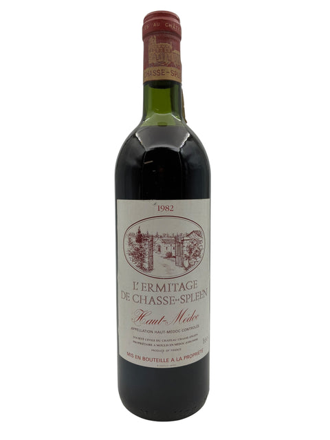 Flasche Rotwein L'Ermitage de Chasse-Spleen 1982