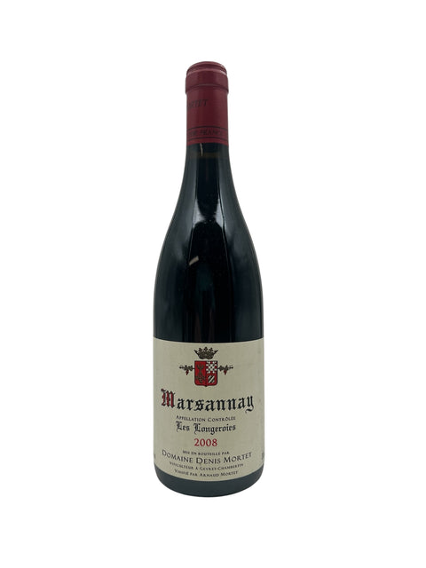 Flasche Rotwein Les Longeroies Domaine Denis Mortet 2008