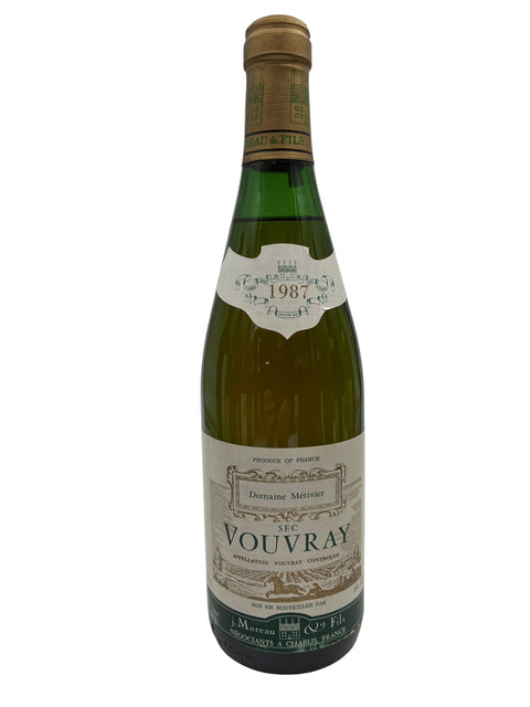 Flasche Vouvray Domaine Métivier 1987 Weißwein