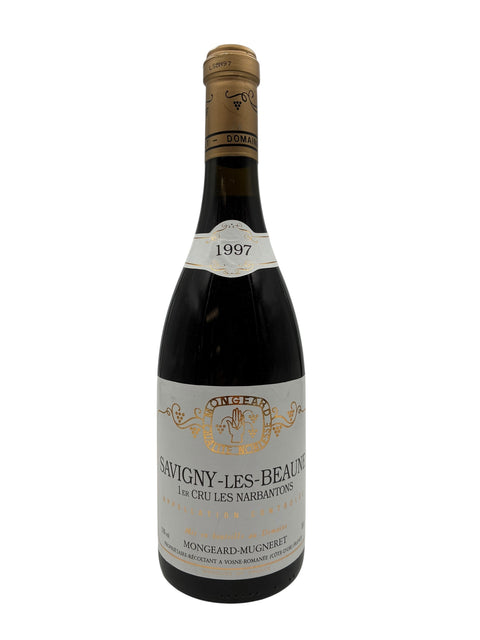 Flasche Rotwein Savigny les Beaune Mongeart Mugneret 1997