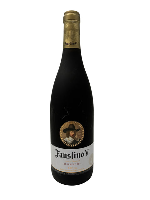 Flasche Rotwein Faustino V 2015 aus Rioja