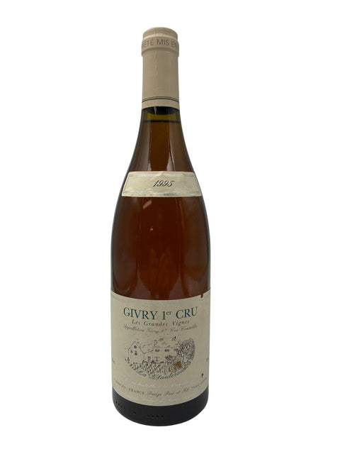 Flasche Givry Les Grandes Vignes 1995 mit elegantem Etikett