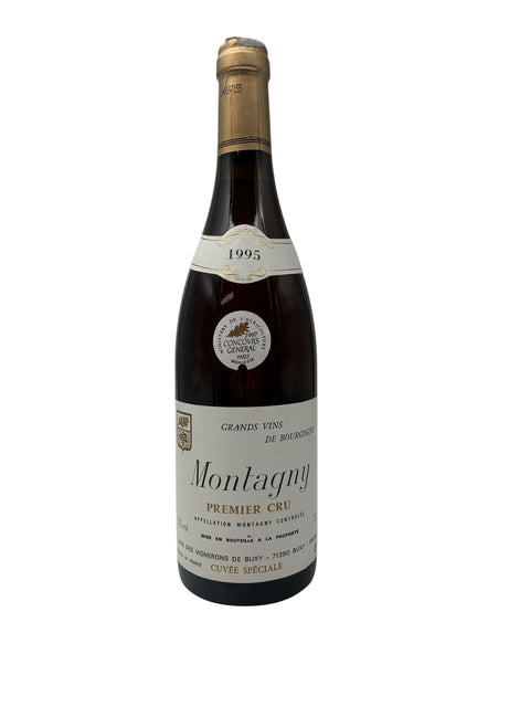 Flasche Weißwein Montagny Cuvée Spéciale 1995