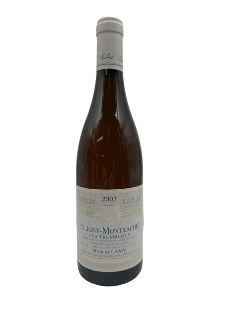 Flasche Weißwein Puligny-Montrachet Hubert Lamy 2003