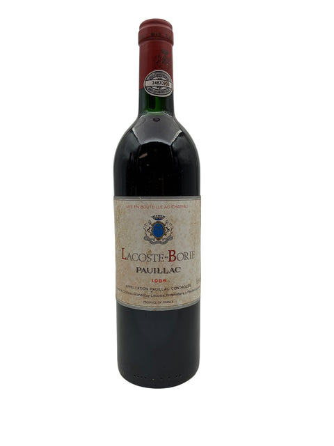 Flasche Rotwein Lacoste-Borie 1985 aus Pauillac