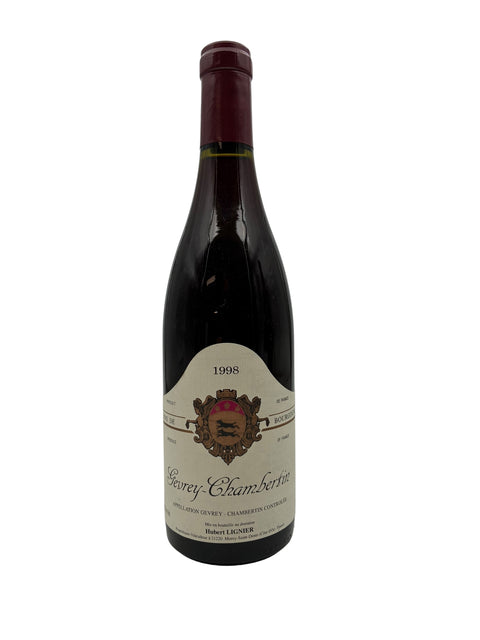 Flasche Gevrey-Chambertin Hubert Lignier 1998 Rotwein