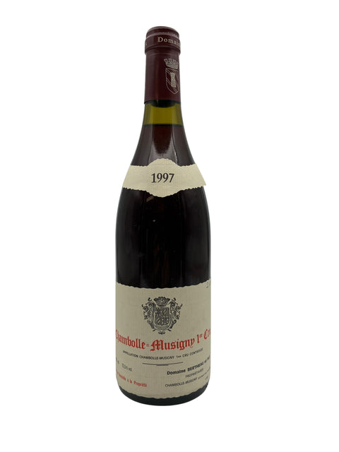 Flasche Rotwein Chambolle-Musigny Domaine Bertheau 1997