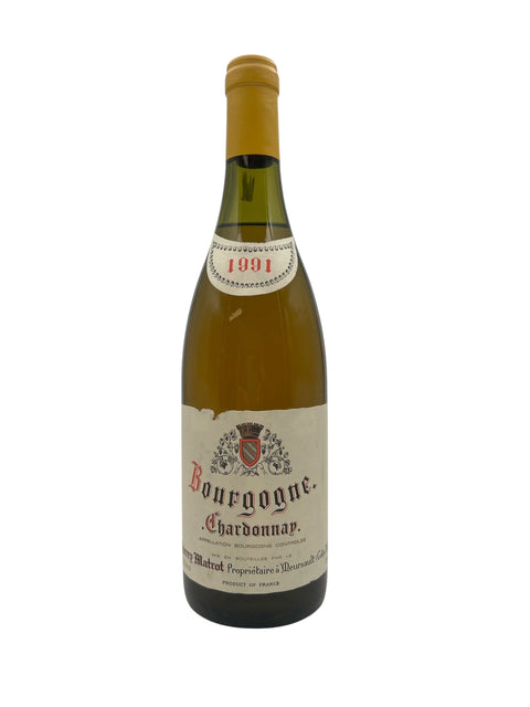 Bourgogne Chardonnay Matrot 1991 Flasche