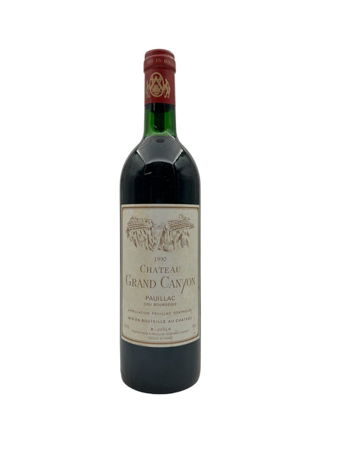 Flasche Rotwein Chateau Grand Canyon 1990 aus Pauillac