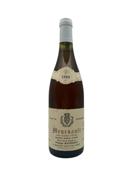 Meursault Philippe Bouzereau 1989 Flasche