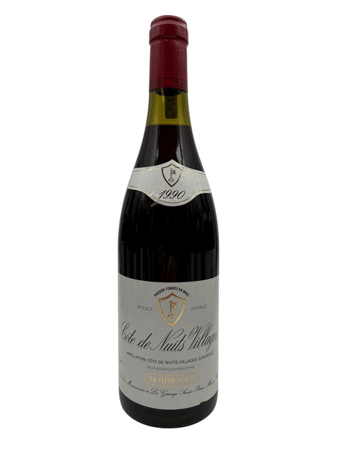 Flasche Rotwein Côte de Nuits Villages Michel Gros 1990