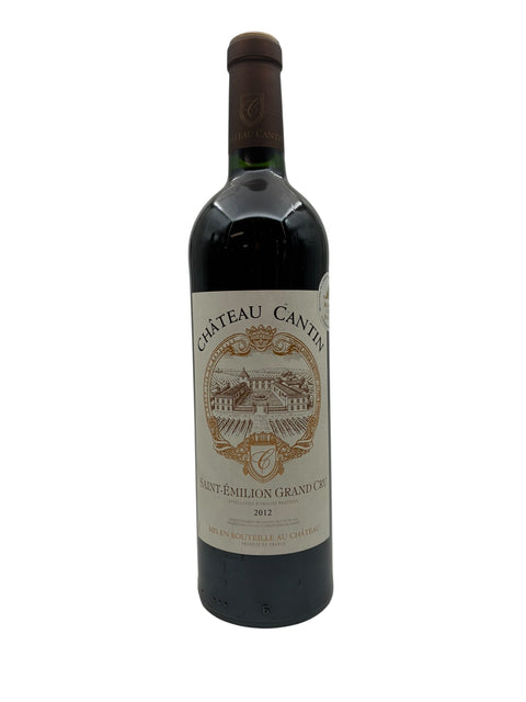 Flasche Saint-Émilion Grand Cru Château Cantin 2012
