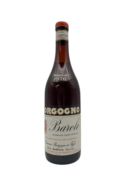 Eine Flasche Rotwein Barolo Giacomo Borgogno & Figli 1976