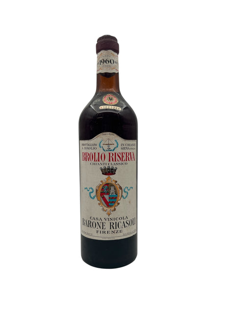 Flasche Brolio Riserva Barone Ricasoli 1960 Rotwein
