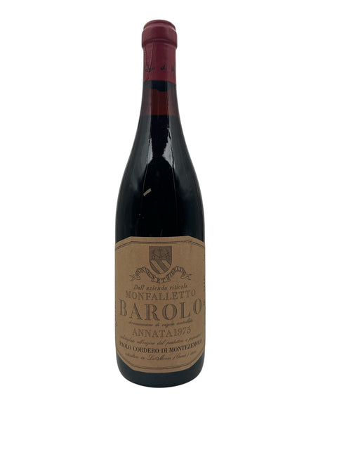 Barolo-Rotweinflasche aus dem Jahr 1975 von Paolo Cordero di Montezemolo