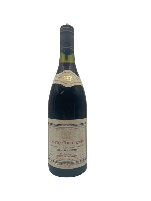 Flasche Gevrey-Chambertin Domain Richard 1990 Rotwein