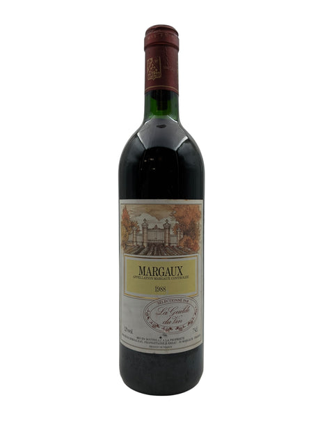 Flasche Margaux Château Margaux 1988 Rotwein