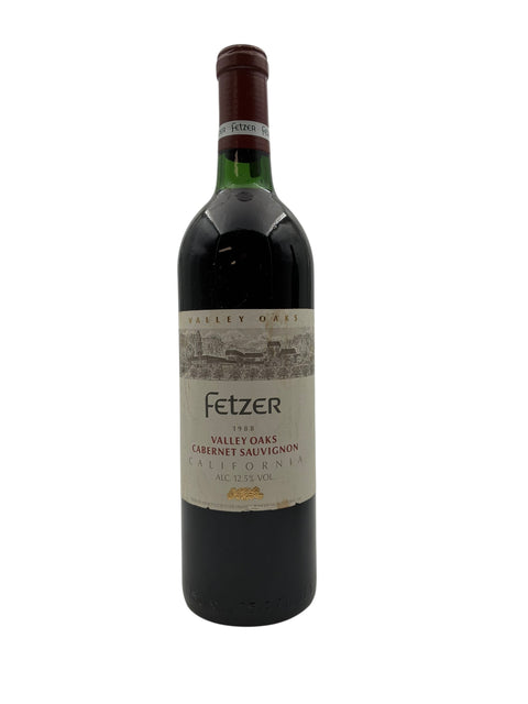 Flasche Valley Oaks Fetzer Cabernet Sauvignon 1988