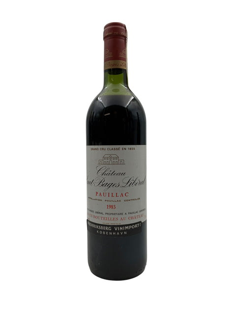 Flasche Rotwein Château Haut-Bages Libéral 1983 aus Pauillac