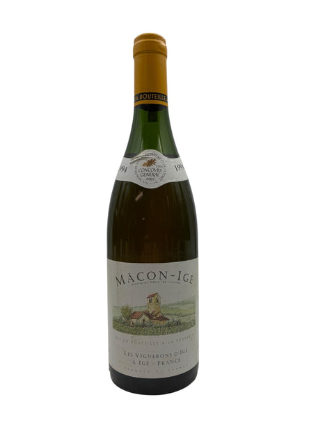 Flasche Mâcon-Igé Les Vignerons d'Igé 1994 Weißwein